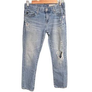 Anthropologie AG Jeans Nolan Ankle Sz 25 Distressed